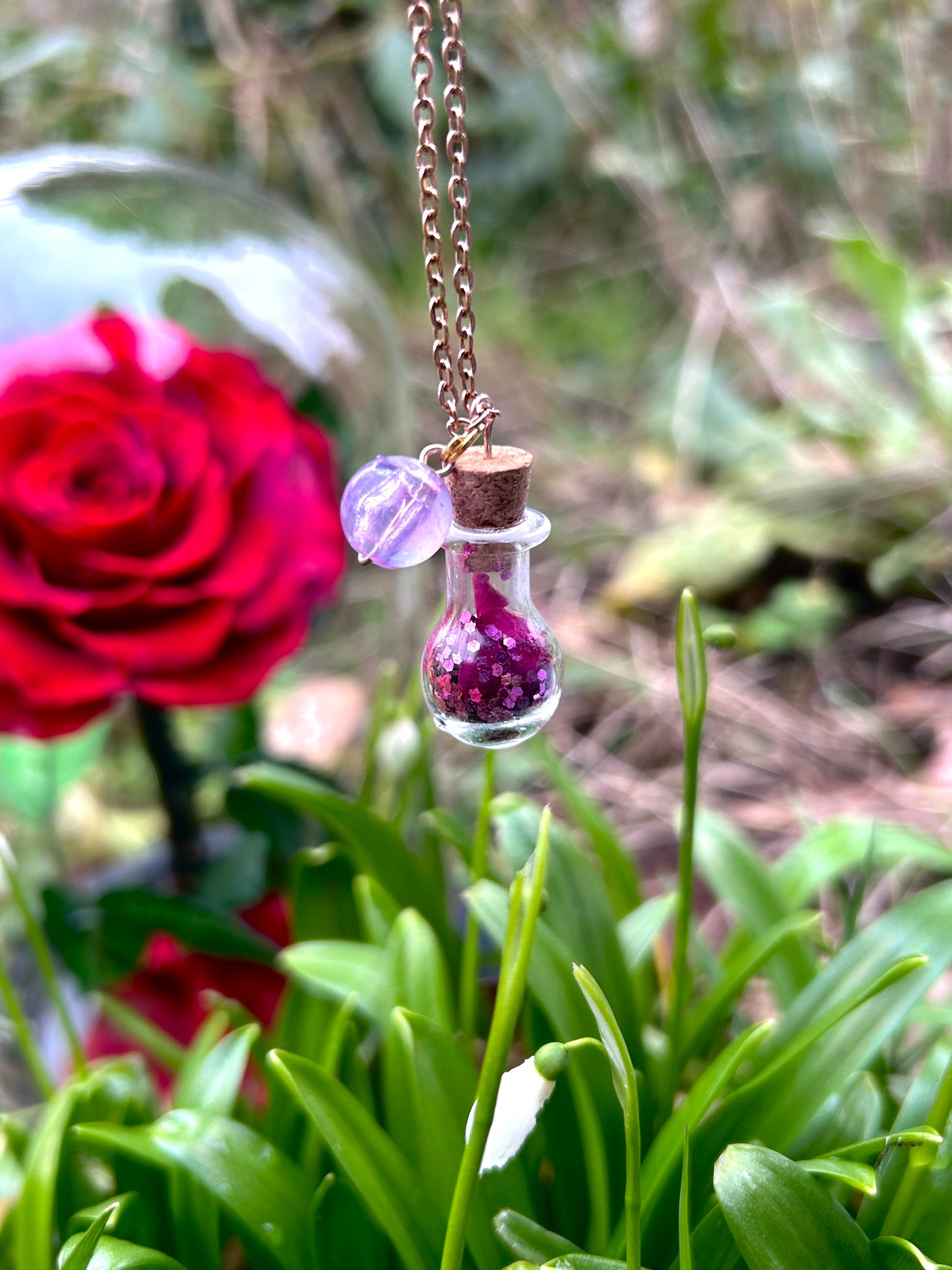 🧪 Fiole Enchantée – Collier personnalisé